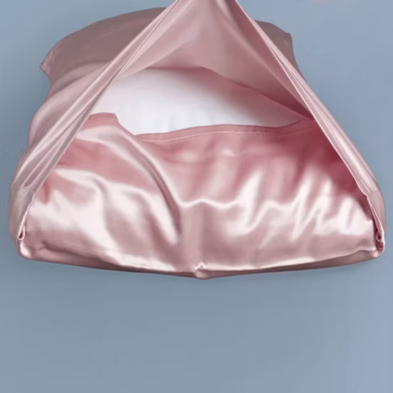Bequemer individueller Kissenbezug aus reiner Maulbeerseide, Kissenbezug aus 100 % Maulbeerseide, Geschenkset mit Augenmaske und Haarschmuck